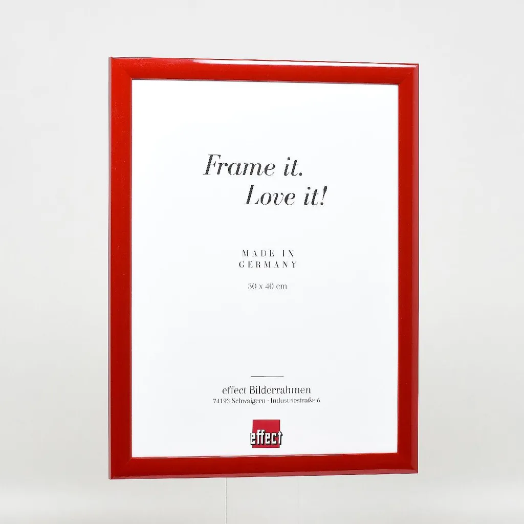 Cornice Legno 25x60 Rosso Lucido Profilo 43 | Design Moderno Casa - 4