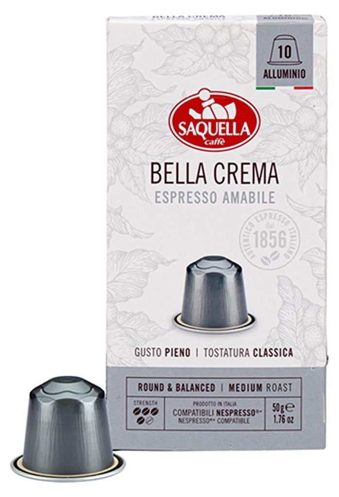 Bella Crema 10 Kapseln fruchtig, aromatisch mit Finesse Kompatibel mit Nespresso * Maschinen