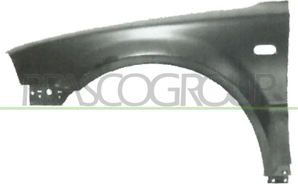 Aile avant gauche PRASCO VG0533014 pour Passat 3B OE 3B0821105D