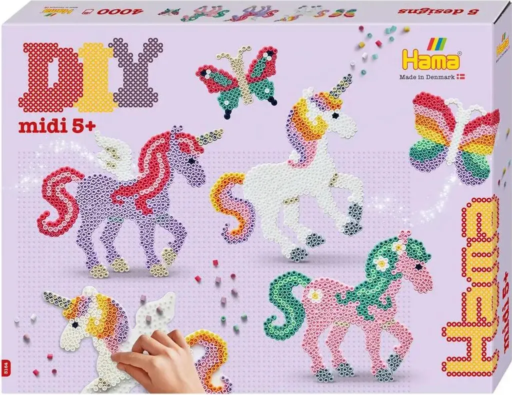 Hama 3164 Kit de Perles à Repasser Multicolore pour Enfants - 4002 Pièces