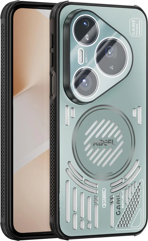 Hkess Custodia per Huawei P40 Cover Magnetica Adsorbimento Tecnologia 360 Gradi Protezione Bumper in Metallo Ultra Sottile Cassa Schermo Intero Prima e Dopo Trasparente Vetro Temperato Case,Rosso