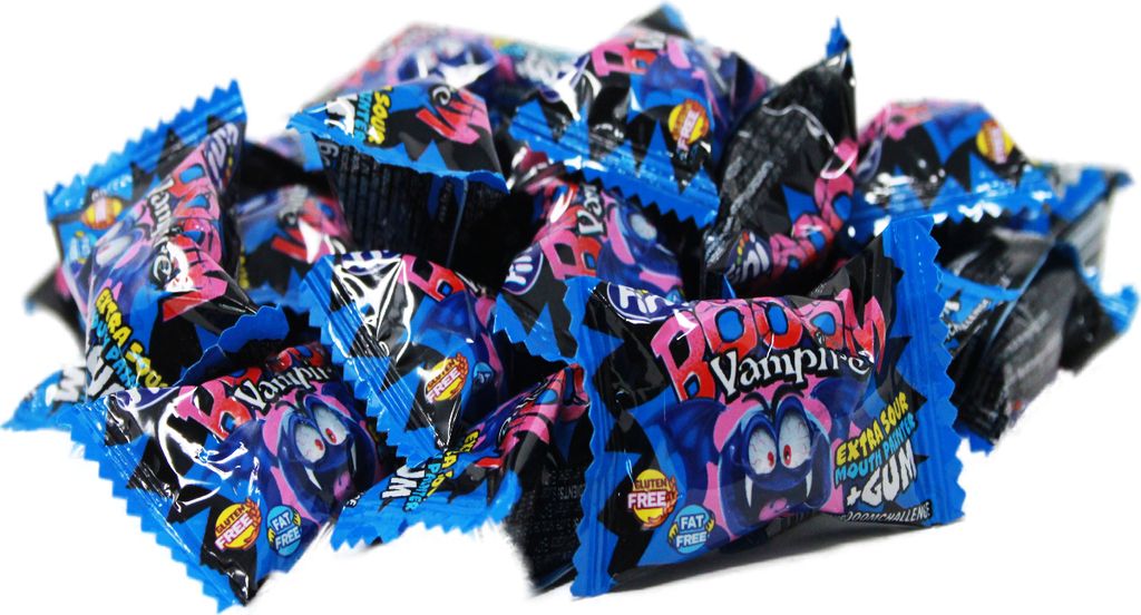 Bubble Gum Boom Vampir Hartkaramelle Kaugummi sauer einzeln Produktbild 