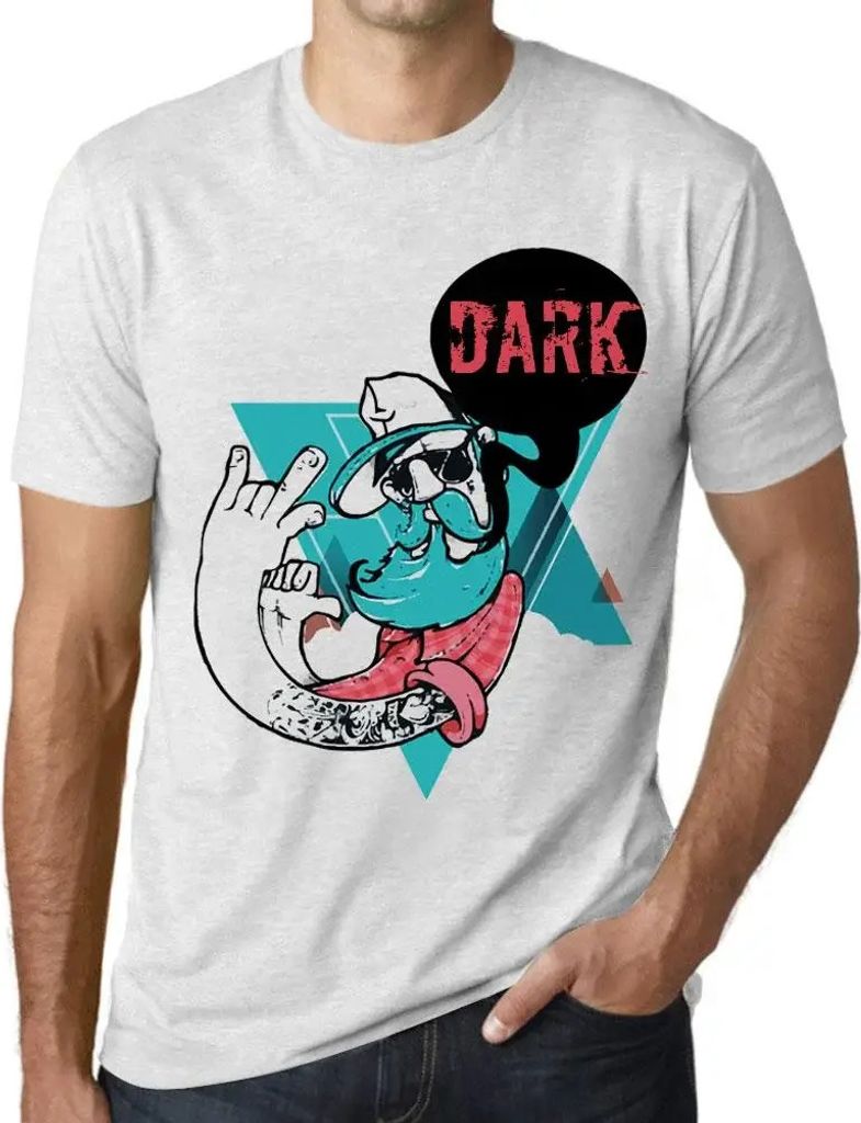 Herren Grafik T-Shirt Funky Grampa Dark Öko-Verantwortlich Vintage Jahrgang Kurzarm Lustige Druck Geburtstag Geschenk Mann