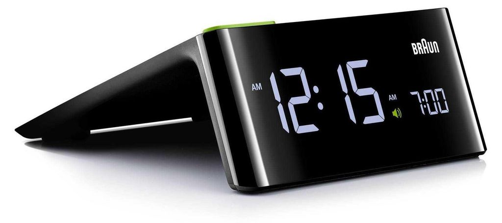 Braun BNC016, Cyfrowy budzik, Czarny, 12/24h, LCD, 140 mm, Zdjęcie produktu 