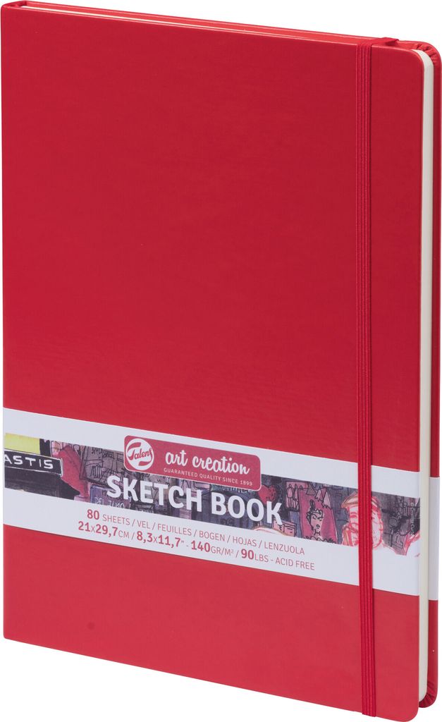 ROYAL TALENS Skizzenbuch Art Creation 210 x 297 mm rot 80 Blatt