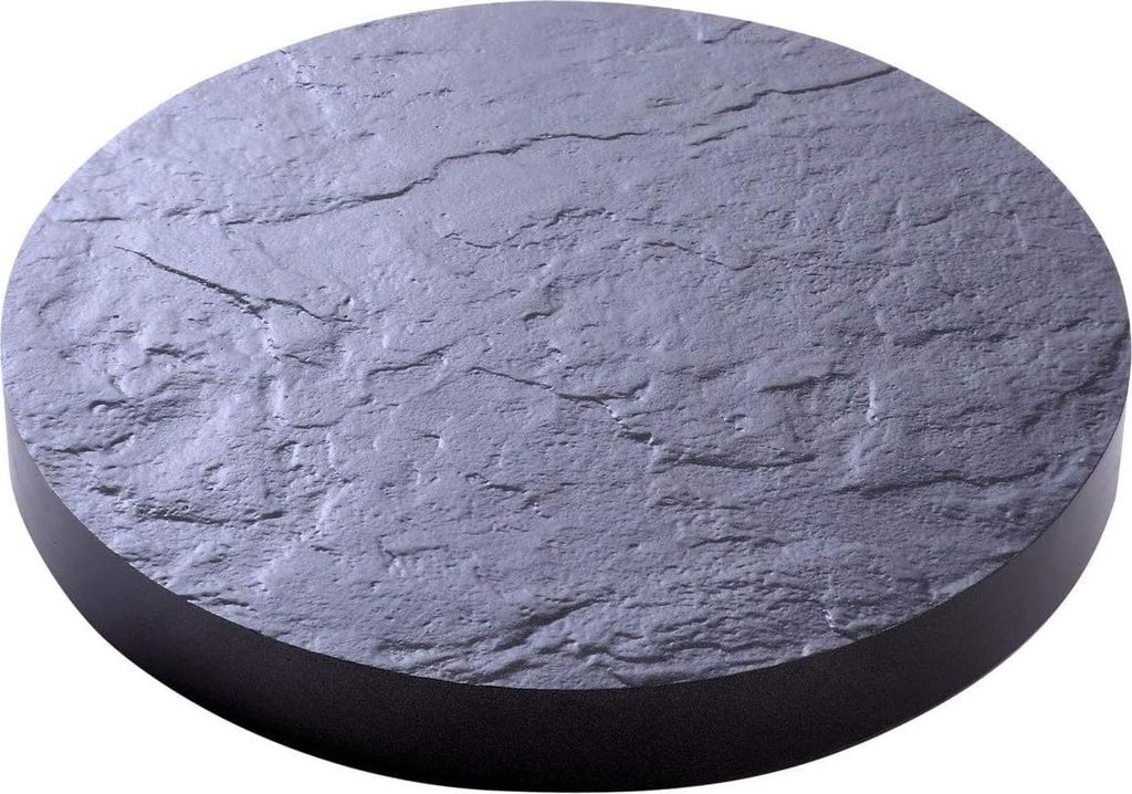 Pflanzenregal auf Rollen - Dekorativ und vielseitig - Ø 30 cm - Schiefergrau