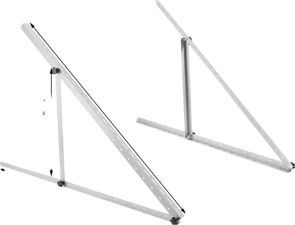 Support inclinable panneau solaire pour camping-car et bateau 12 po
