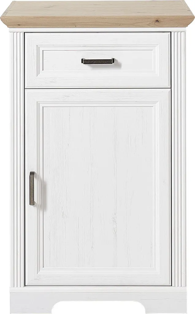 Armoire à chaussures Jasmin Pinie-Hell - Rangement bois clair 102 cm