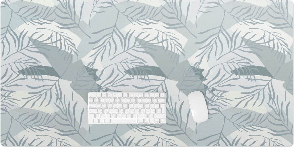 Blätter In Pastelltönen – Schreibtischunterlage – Rutschfeste Tischunterlage – Schreibtischmatte für Büro & Zuhause – Schreibunterlage ...