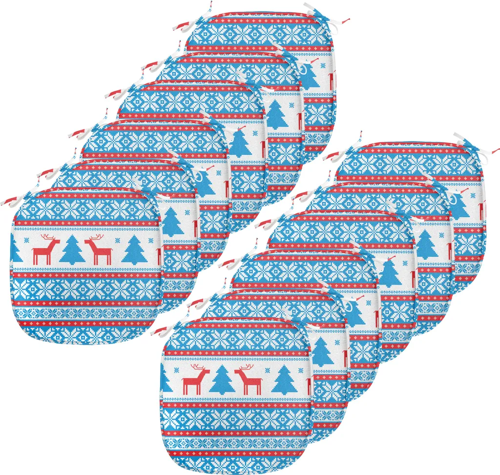 Set 12 Imbottiture Sedie Natale ABAKUHAUS 40x40 Impermeabili