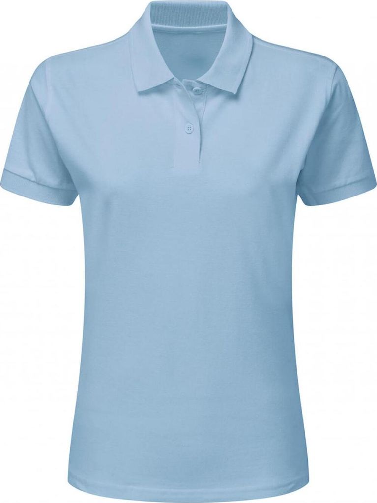 SG SG50F | Ladies' Baumwolle Poloshirt für Damen - Farbe: Sky - Größe: M
