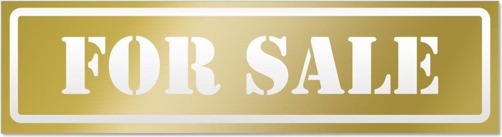 Kiwistar forinvertiert Magnetschild Schild magnetisch - 60cm Gold - Magnetfolie für Auto PKW Kfz