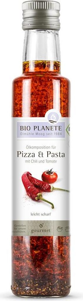 OLEJ DO PIZZY I MAKARONU Z OLIWĄ, POMIDORAMI I CHILI BIO 250 ml - BIO PLANETE