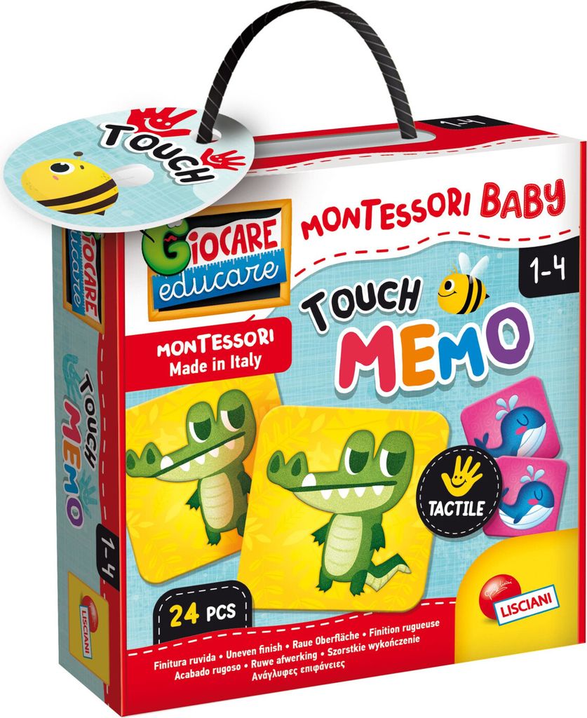LISCIANI GIOCHI Montessori Baby Touch Memo Memory Game Lisciani Box 92703 P6