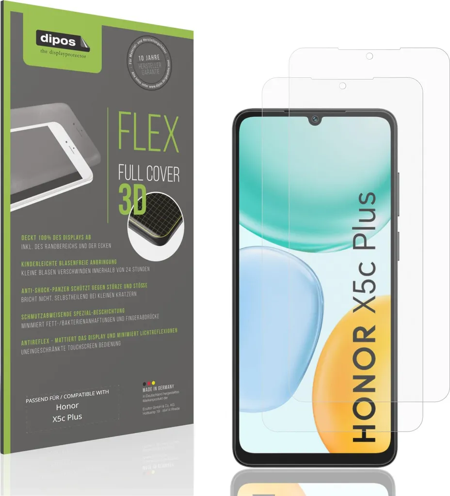Honor X5c Plus Pellicola Protettiva Opaca | 2x Protezione Matte