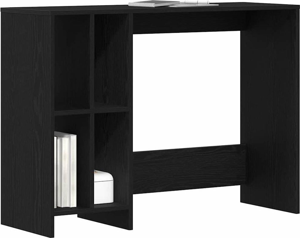 "im Sonderangebot"Schreibtisch/Büro-Möbel - CLORIS - Computertisch moderner - mit Regal Schwarz Eichen-Optik 102,5 x 35 x 75 cm - NeuMöbel9241910