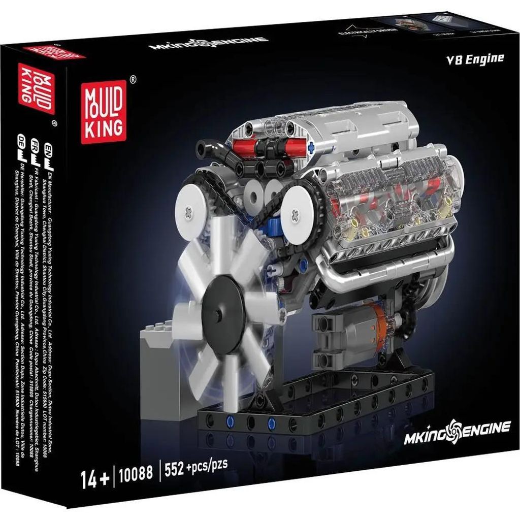 Mould King Motorised V8 Engine 10088S Zdjęcie produktu 