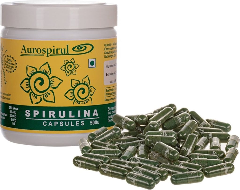 Nahrungsergänzungsmittel Aurospirul Spirulina (500 Kapseln) 7848