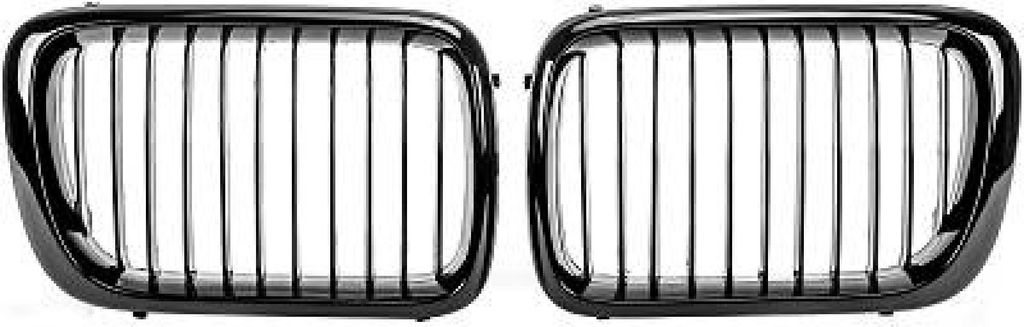 DIEDERICHS 1213641 Kühlergrill Frontgrill für BMW 3 Limousine (E36) Schwarz Glänzend