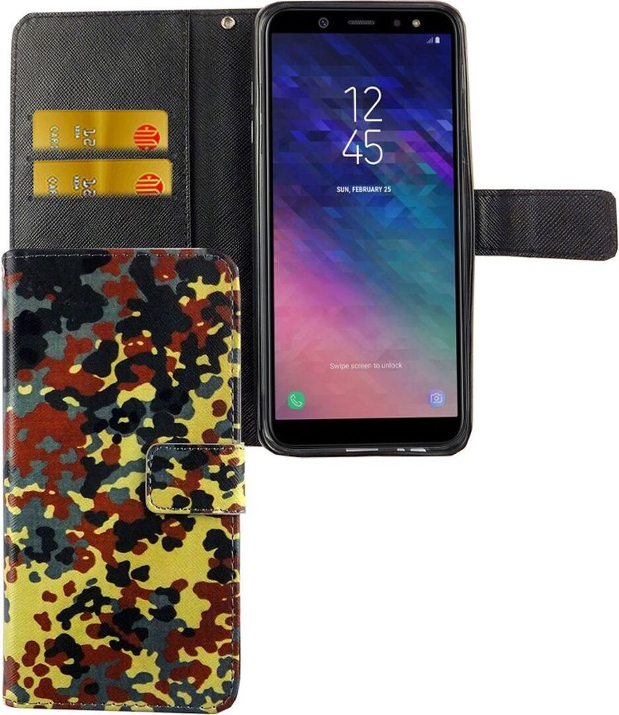 Handyhülle Tasche für Handy Samsung Galaxy A6 Plus 2018 Bundeswehr