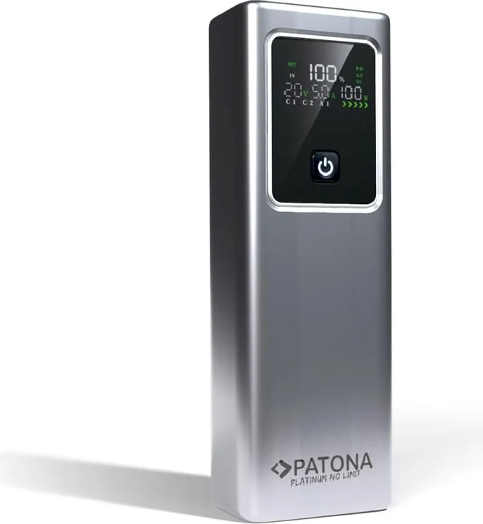 Chargeur Externe 20000 mAh PATONA 4237 Idéal Voyage et Randonnée Gris