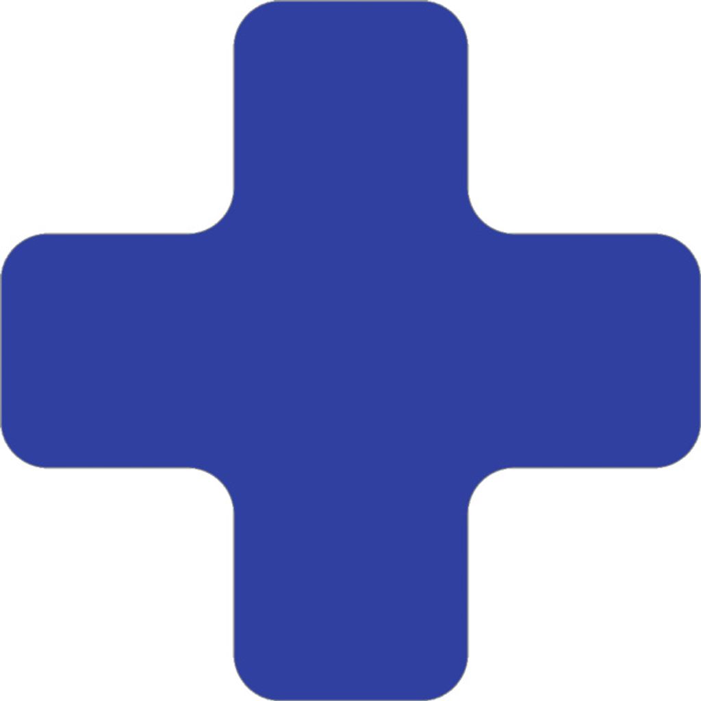 Stellplatzmarker WT-5210, X-Stück, Polyester, Blau, 150x150 mm, 25 Stück/VE