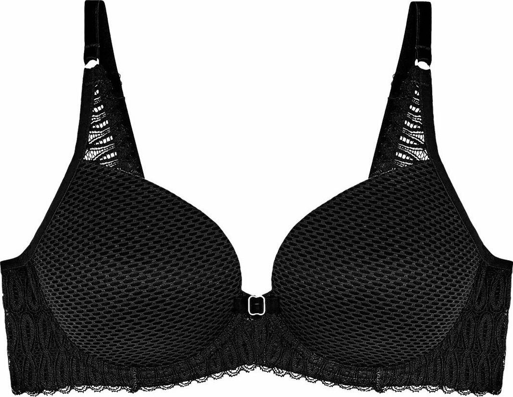 Triumph Aura Spotlight, Weicher Becher, Schwarz, Bügel, Muster, Weiblich, Rücken