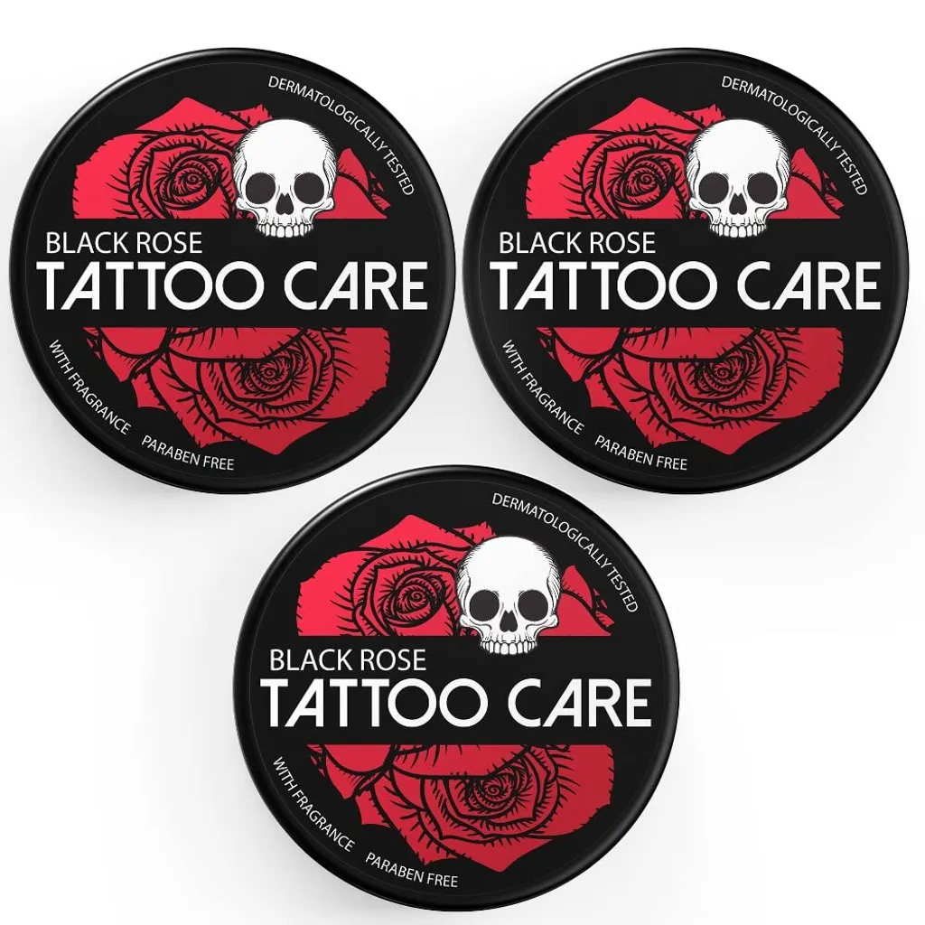 Baume de Soin Tatouage et Protection Couleur 3x35g Parfum Black Rose