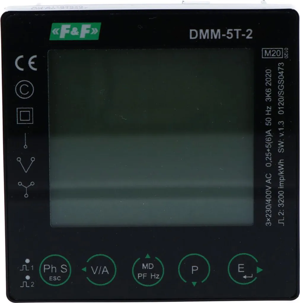 Analyseur de réseau électrique triphasé 3x230V 400V AC Multimètre 3028 - 4