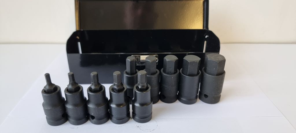 Stahlkaiser 10-teiliges 1/2-Zoll-Schlagschrauber-Steckschlüssel-Set H4-H19