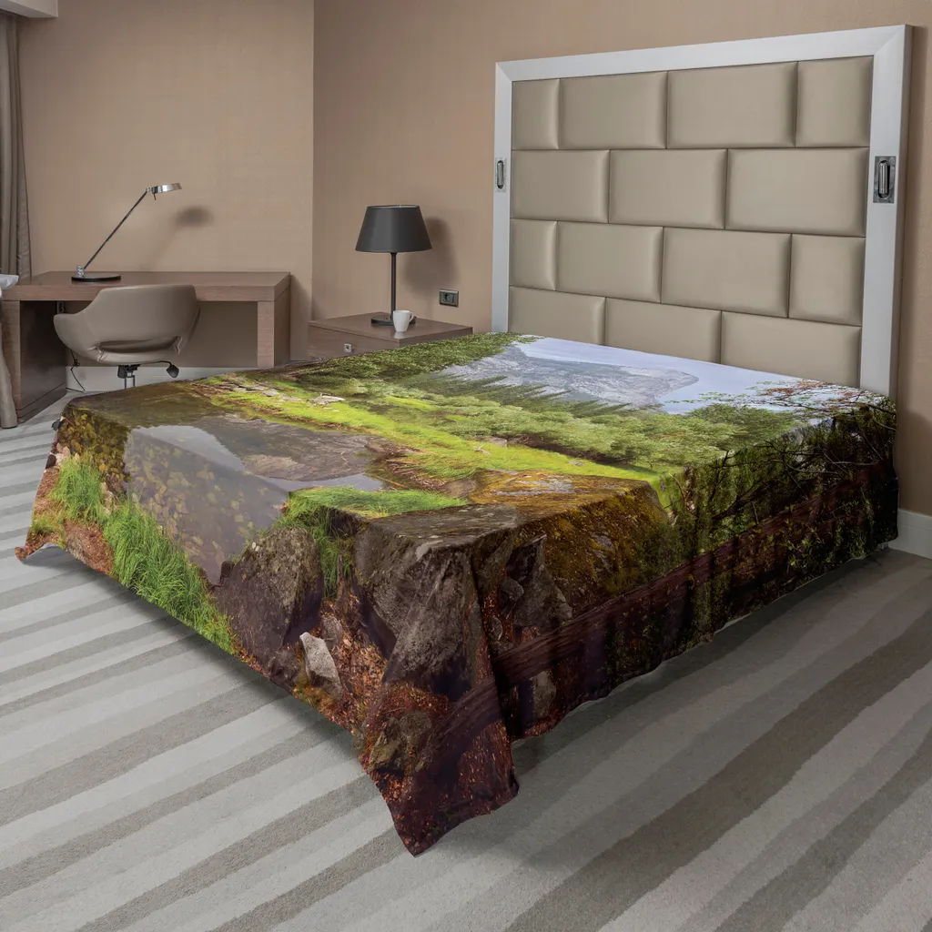 Drap de Lit Doux Yosemite : Fini les Draps Ternis avec ce Motif Forêt