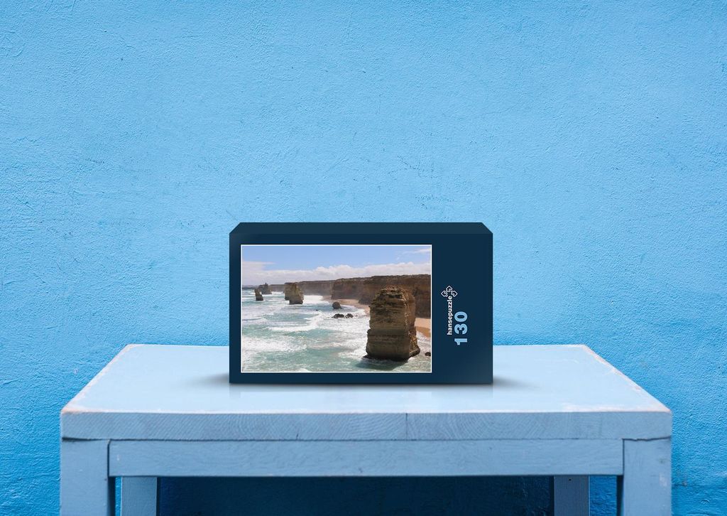 hansepuzzle 24494 - Die zwölf Apostel Puzzle, 130 Teile, Reisen, 28,7 x 20,0cm mit hochwertiger Aufbewahrung, Kartonbox & Beutel