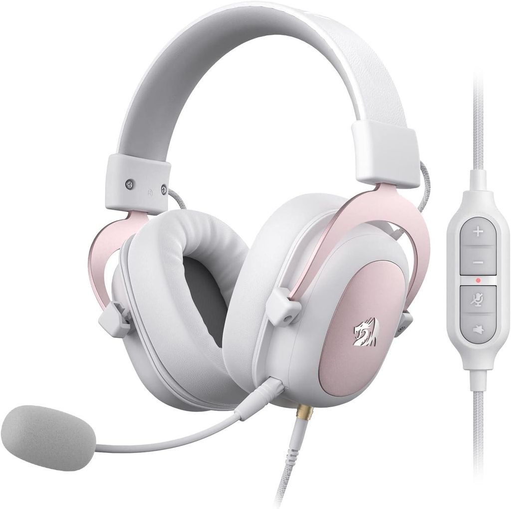 Redragon H510 Gaming Headset mit 7.1 Surround Sound, 53-mm-Treibern, abnehmbarem Mikrofon und vielseitiger Plattformkompatibilität