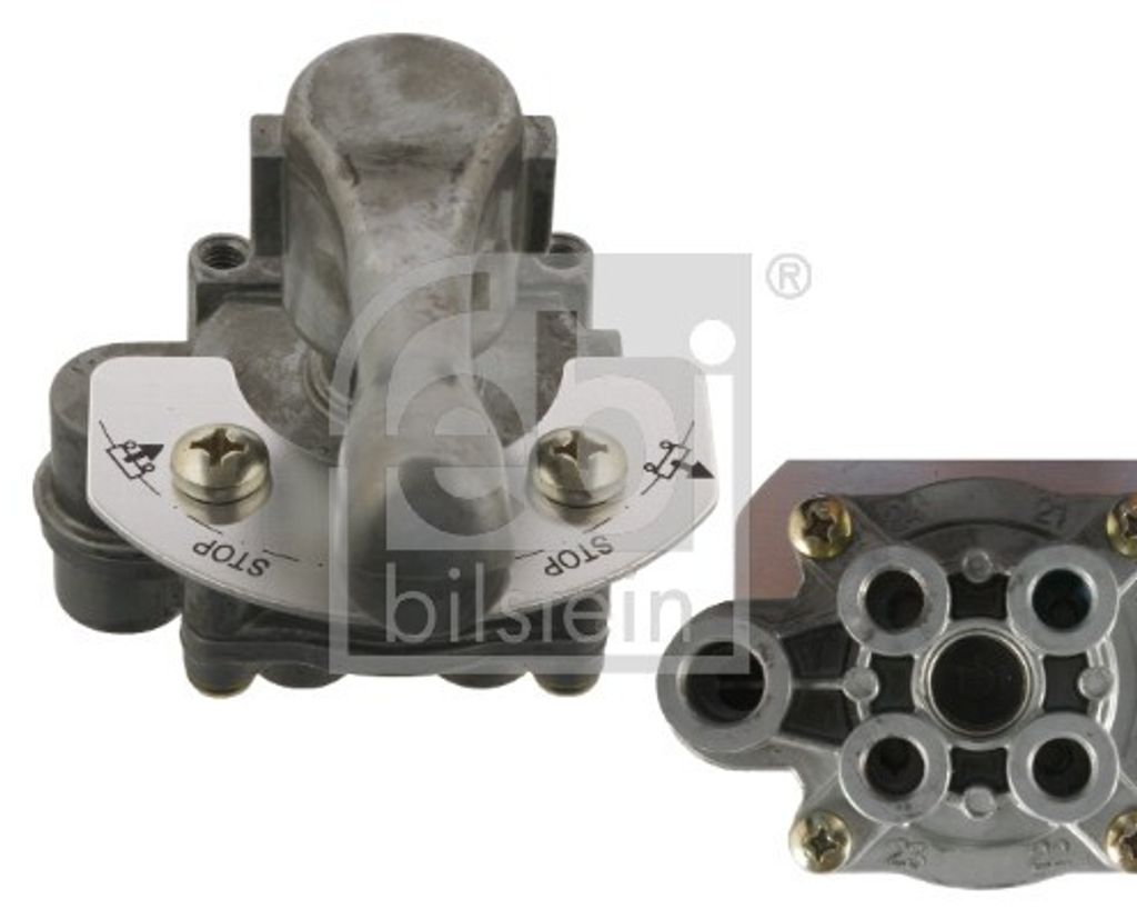FEBI BILSTEIN Drehschieberventil Druckluftanlage 38128 passend für MERCEDES-BENZ LK/LN2 LP NG für VOLVO FL für IVECO TURBOSTAR für RENAULT TRUC...