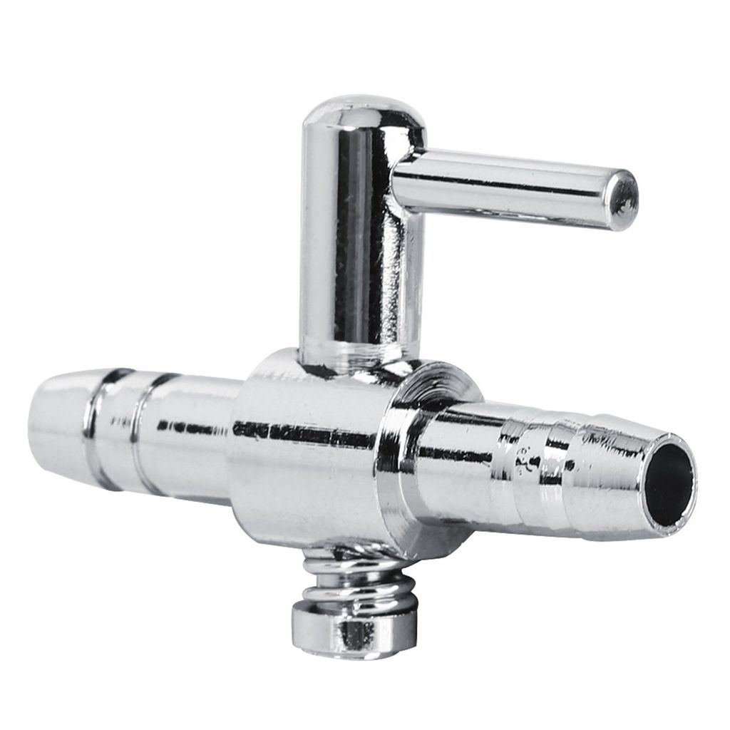 Qcwwy 10 -pcs Edelstahl Gerade Steuerventil, Mini -Luftpumpenverteilungszubeh?r fr Home Aquarium Besitzer