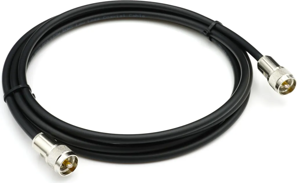 cavo coassiale UHF PL259 da 15 m - Cavo di prolunga 5D-FB a bassa perdita Ø7,5 mm resistente alle intemperie con connettore PL-259 - Cavo d'antenna PL per antenne radio CB radio HAM radio SWR radioamatoriale - 2