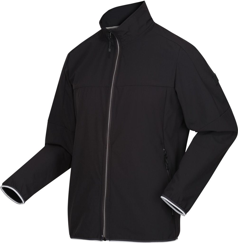 Regatta Prestfield Jacke/Outdoorjacke für Herren leicht und Packbar, Größe:L, Farbe:Schwarz