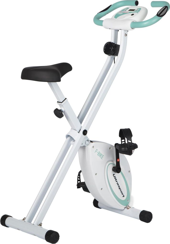 Ultrasport Heimtrainer Fahrrad Klappbar I Hometrainer Fahrrad Klappbar Extra Leise bis 130 KG mit Komfort-Sattel I Fitnessbikes, Indoor Bike, Trimm...