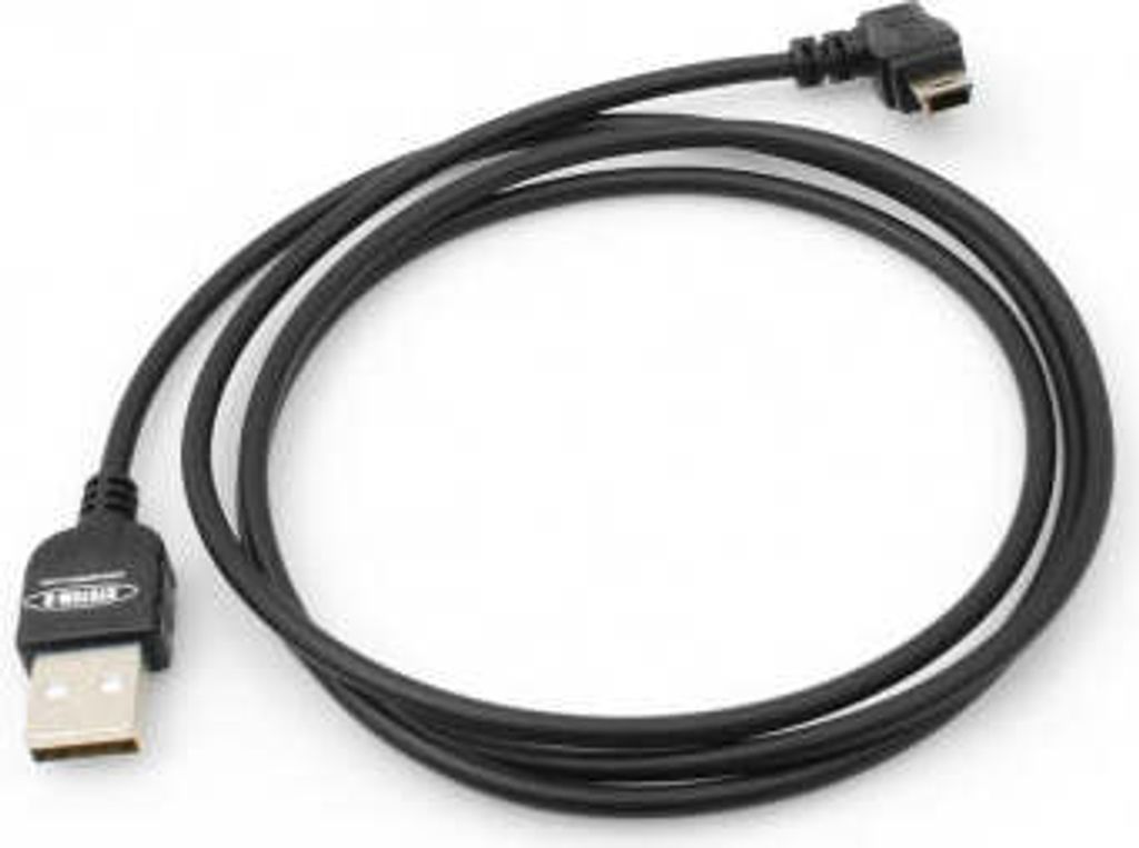 System-S 1 m meter Mini USB Kabel 90 grad links gewinkelt Winkelstecker Datenkabel Ladekabel