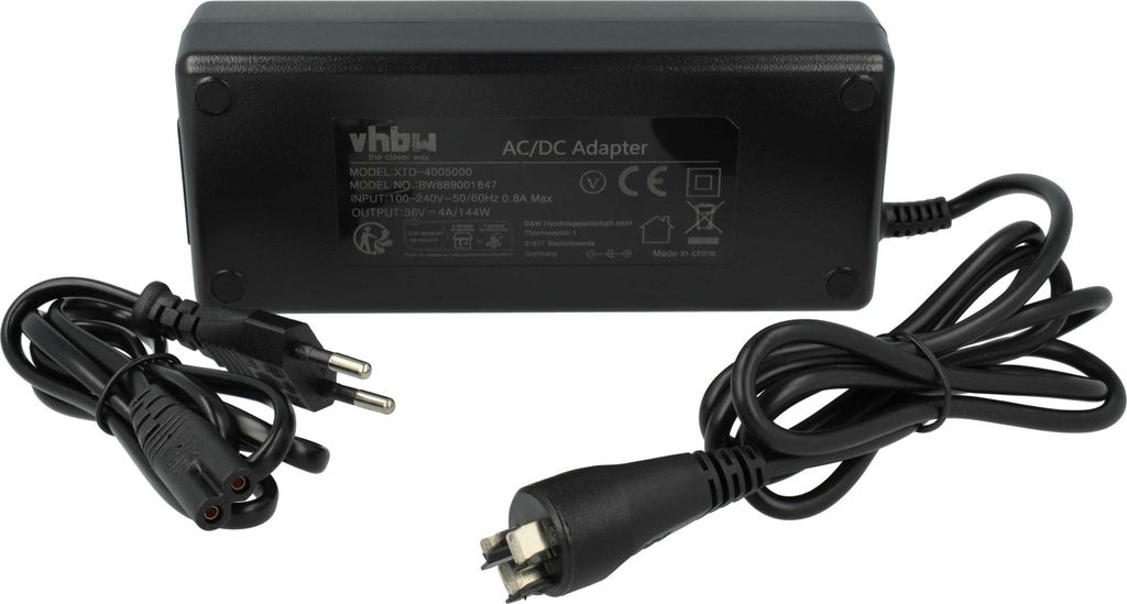 vhbw Ladegerät kompatibel mit Bosch Performance Line CX, PowerPack 300, Performance Line Speed Fahrradakkus, E-Bike - Für Li-Ion Akkus 144 W
