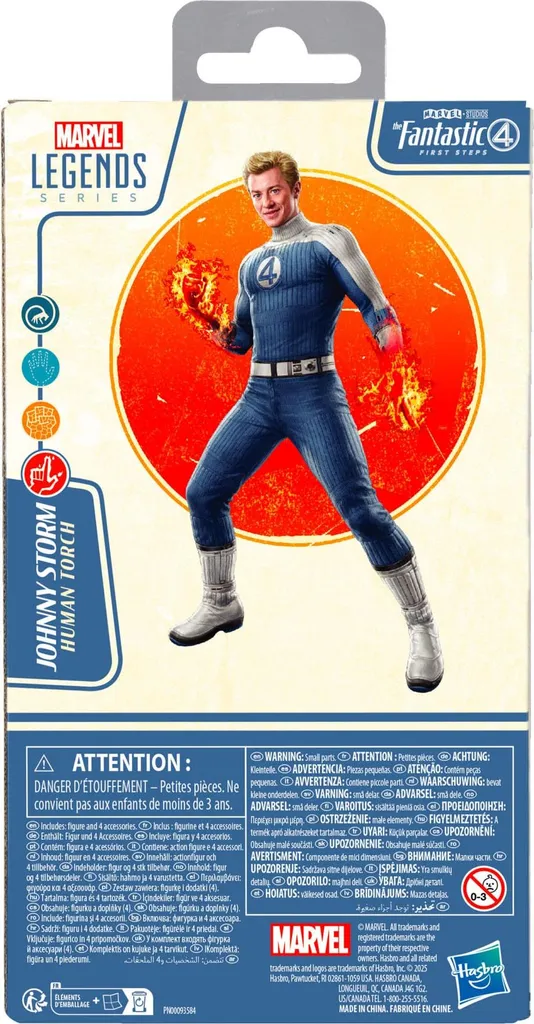 Johnny Storm Hasbro Marvel 15cm - Figurine Articulée avec Effets de Feu - 4