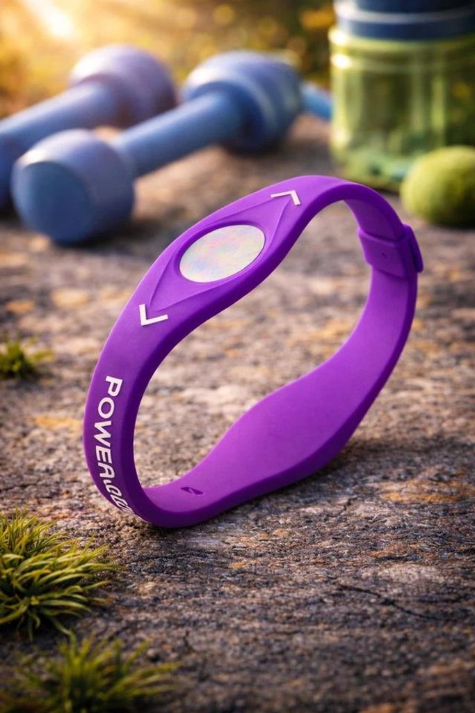 Power Balance Energie Armband – Ionenband für Fitness & Alltag lila M – 19 cm