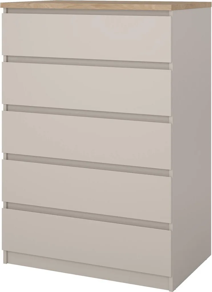 Commode de chambre Ansel beige, idéal pour optimiser les petits espaces - 9