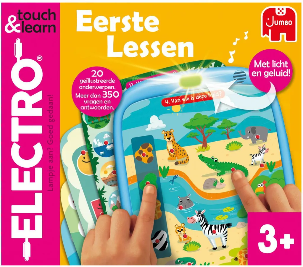 Jeu Interactif Enfant Jumbo Electro Touch et Learn pour l'Éveil 3 ans