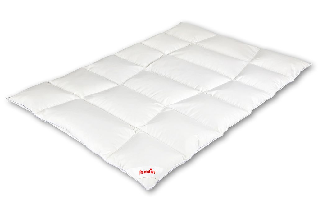 Paradies Daunendecke 155x220 cm Winter Decke "Galia 90" RDS Gänsedaunen 100% Baumwolle