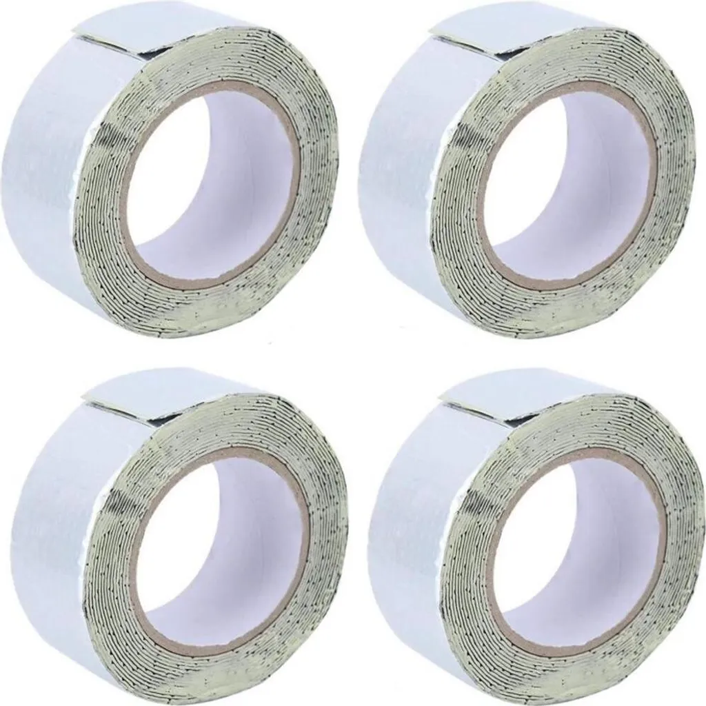 4 rotoli di nastro di riparazione impermeabile [5m x 50mm] - nastro isolante [extra forte] per interni ed esterni | nastro sigillante - autoadesivo | nastro di riparazione | nastro di riparazione impermeabile | nastro per tubi d'acqua