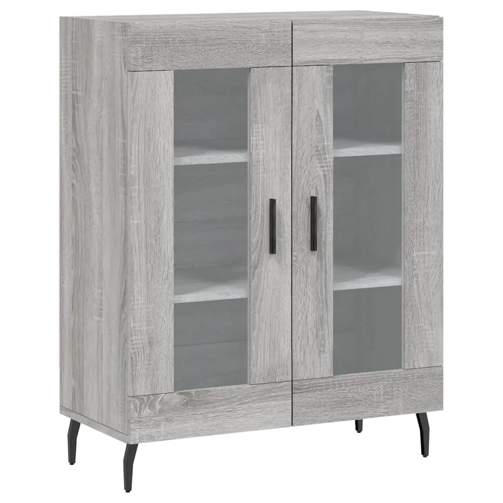 vidaXL Credenza Grigio Sonoma 69,5x34x90 cm Materiale a base di legno