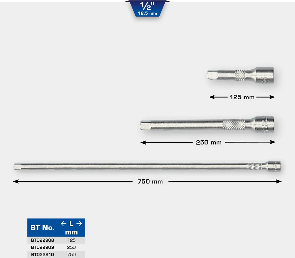 Prolunga Extra Lunga 750mm 1/2" Brilliant Tools per Auto e Moto - 4