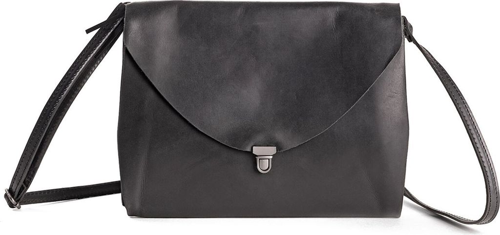HAROLD'S Leder Umhängetasche Fold Handbag Clutch Black Produktbild 