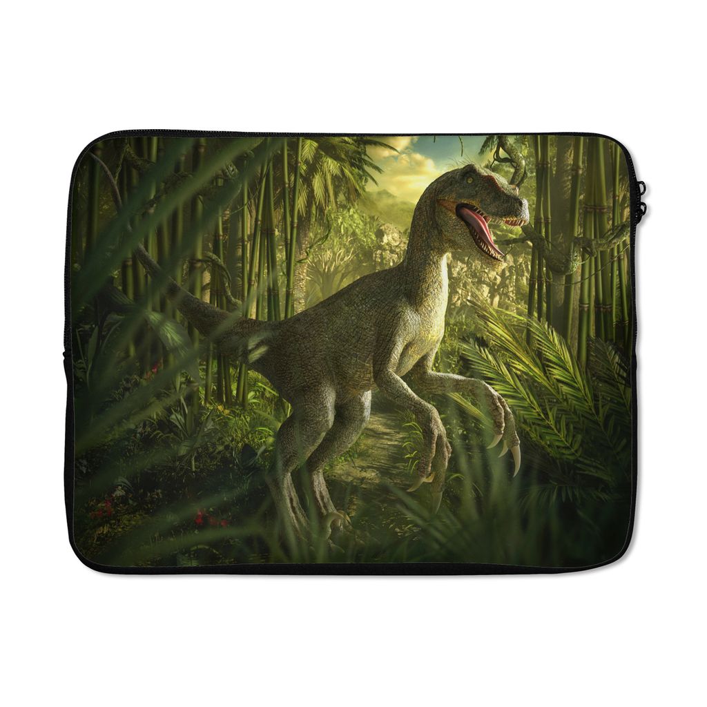 MuchoWow® Laptop Hülle 15 Zoll Dinosaurier - Pflanzen - Produktbild 